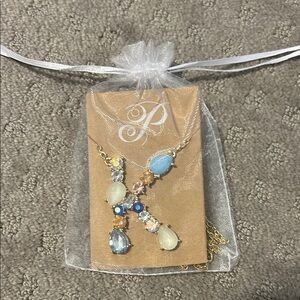 NEW Plunder “K” Jewel Necklace 💎